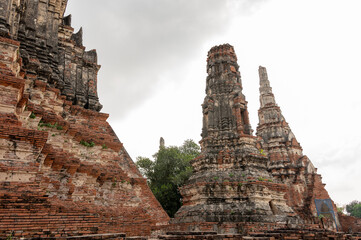 Budda Statue und Tempelanlage in Ayutthaya