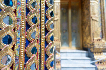 Buddha Statue und Tempelanlage in Bangkok Thailand