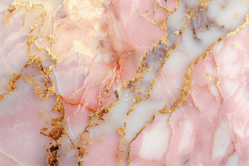 Marble texture in blush pink and rose gold tones. Fashion rich texture. Generative AI