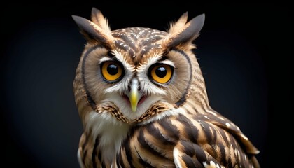 A Mischievous Owl With A Sly Expression
