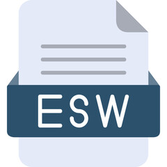 ESW File Format Vector Icon Design