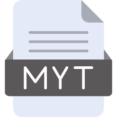 MYD File Format Vector Icon Design - obrazy, fototapety, plakaty