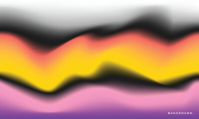 Abstract and wavy gradient mesh background. Colorful fluid color gradation backdrop. Blurred poster or banner design for branding, presentation, promotion, or catalog.