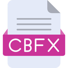 CBFX File Format Vector Icon Design