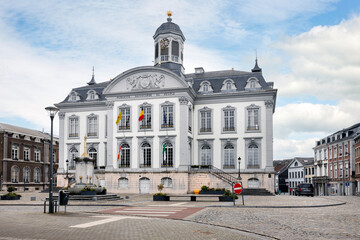 City hall at Verviers Belgium. - obrazy, fototapety, plakaty