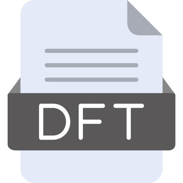 DFT File Format Vector Icon Design