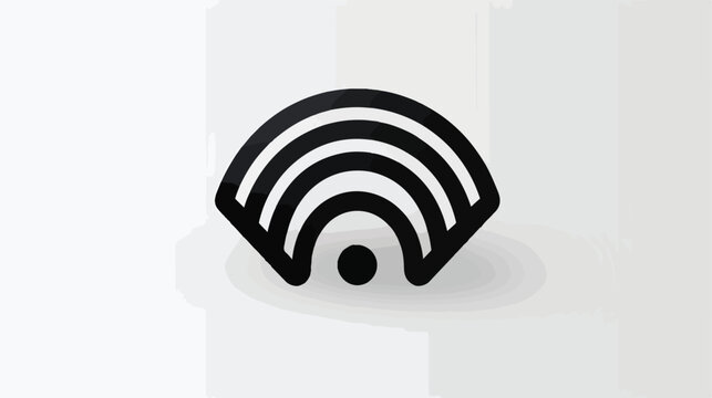 Wireless sign icon vector illustration Flat design