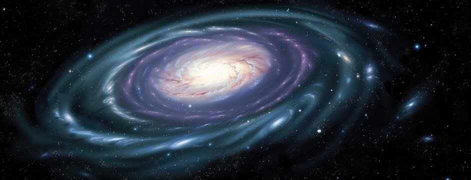 Majestic Spiral Galaxy Amidst the Cosmic Expanse