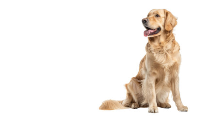 Cute, happy dog headshot smiling on a bright, PNG file of isolated cutout object on transparent background.