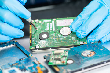 Repairing and upgrade circuit mainboard of notebook, electronic, computer hardware and technology...