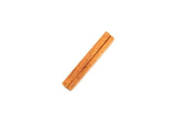 Cinnamon sticks isolated on white background. Cinnamon roll. Spicy spice for baking, desserts and drinks. Fragrant ground cinnamon.