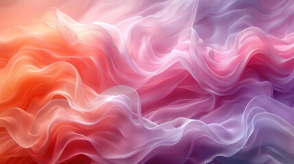 Obraz premium Colorful Background With Waves of Different Colors