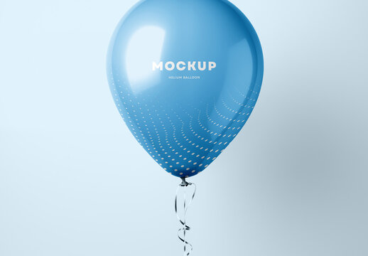 Helium Balloons Mockup Generated with AI