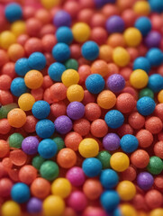 Fototapeta na wymiar Colorful Plastic Granules
