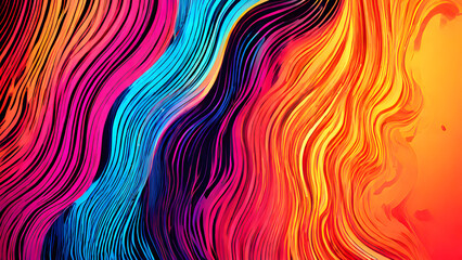 Colorful Abstract background design, Colorful Waves, Transform any room with dynamic waves of color art, adding a modern and artistic touch your Designs or creations, colorful Abstract Background - obrazy, fototapety, plakaty