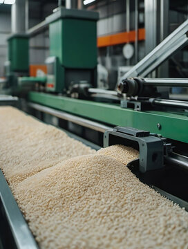 Manufacturing Of Biodegradable Plastic, Placer Of Granules Of Ecofriendly Plastic Raw Material At The Factory