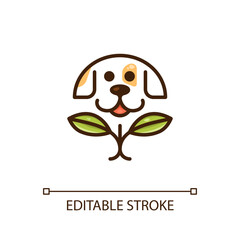 Obraz premium Pet shop logo, animal logo for veterinary hospital vector illustration
