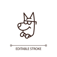 Pet shop logo, animal logo for veterinary hospital vector illustration