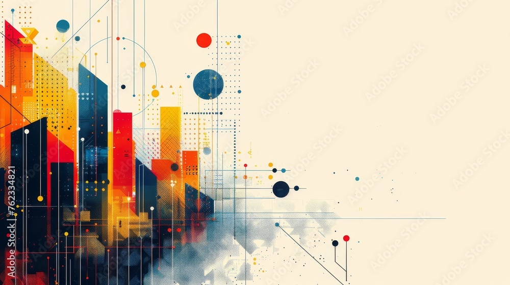 Poster metrics and indicators charting an upward trajectory