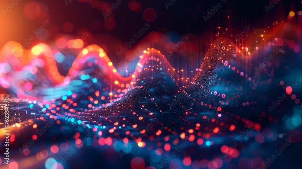 Poster metrics and indicators charting an upward trajectory