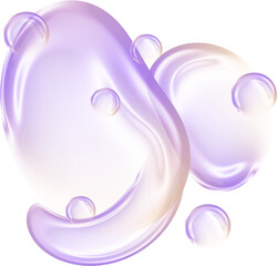 Pastel Liquid Bubble Soap Transparent