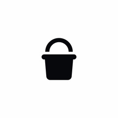 Bucket Water Handle Container icon