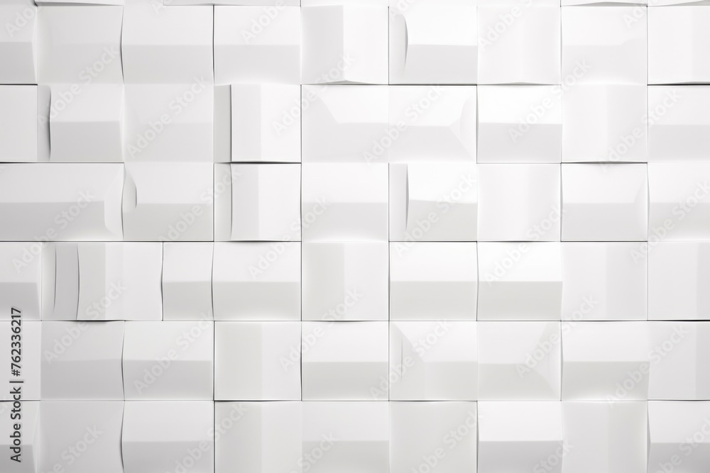 Aufkleber a wall of white cubes. suitable for architecture and design projects