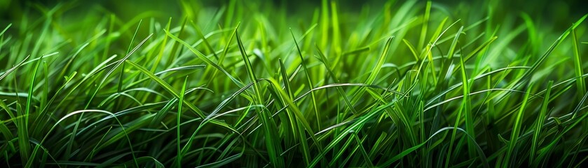 Obraz premium Neon green colored grass meadow textile texture structure material background pattern