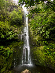Beautiful waterfall on Madeira island, Portugal
