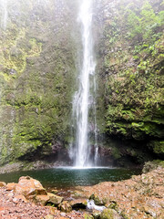 Beautiful waterfall on Madeira island, Portugal