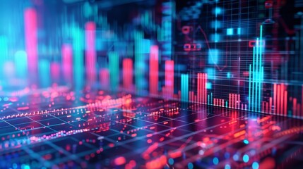 Obraz premium Illustrate the expertise of a financial analyst through a visually compelling chart