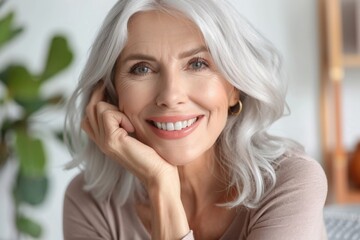 Fototapeta premium Dental Care. close up mouth senior or adult, Healthy Smile Elderly show beautiful of teeth, confident in orthodontics, advertising, white teeth, online plating, dentures, dental implants,