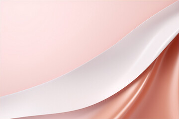 Abstract minimal pink and white folded paper art background