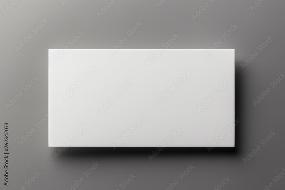 Poster blank white box on a gray background. suitable for various design projects
