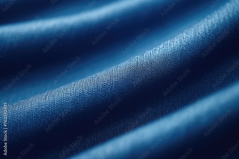 Poster close up view of a blue fabric, suitable for background use