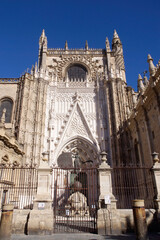 Fototapeta na wymiar Seville (Spain). Puerta de San Cristóbal of Seville Cathedral