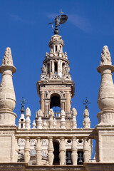 Fototapeta na wymiar Seville (Spain). The Giralda of Seville Cathedral