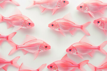 pattern of pink fish 