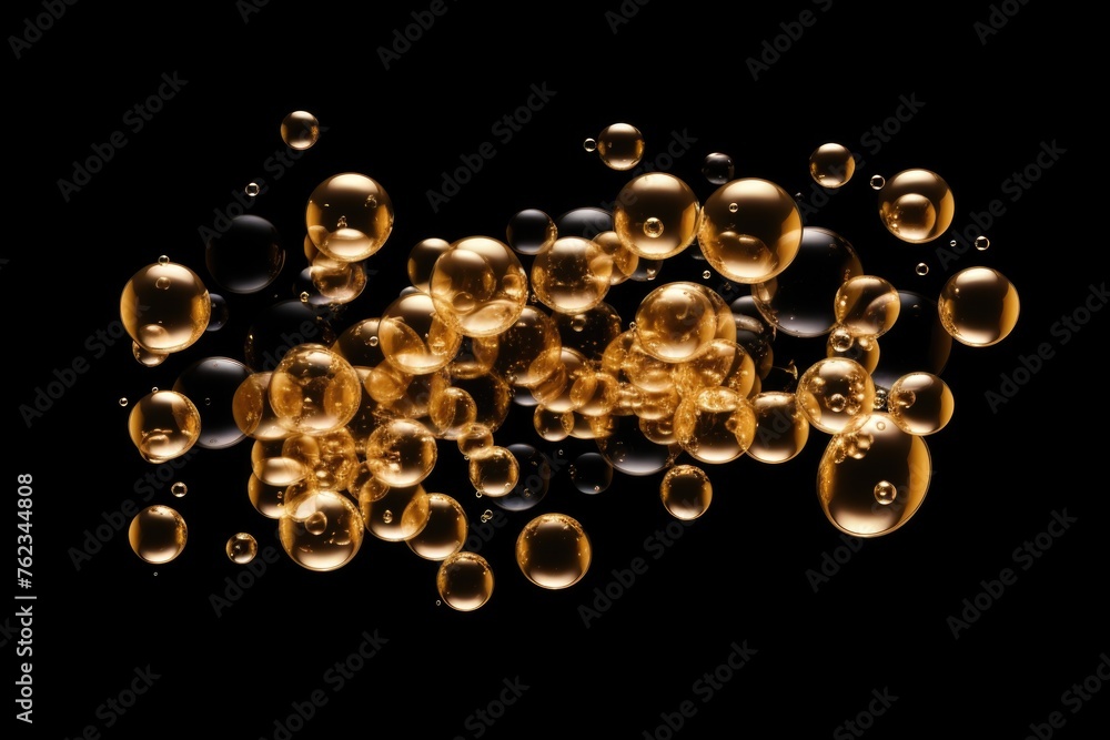Poster Colorful bubbles floating in the air, perfect for adding a playful touch to any project
