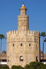 Fototapeta na wymiar Sevilla (Spain). Tower of Gold in Seville
