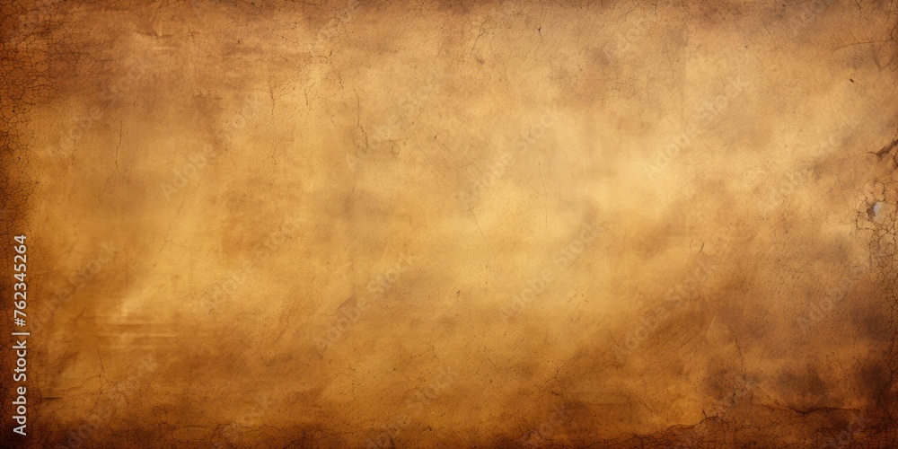 Poster a brown wall with a clock on it. suitable for interior design concepts
