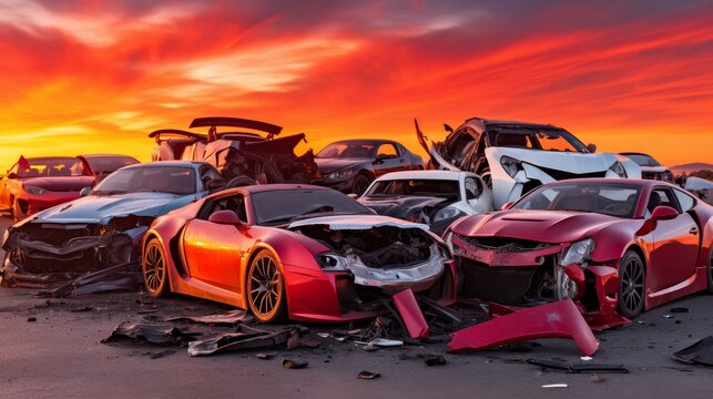 Used car for sale - damaged due to accident - affordable vehicle with minor damage