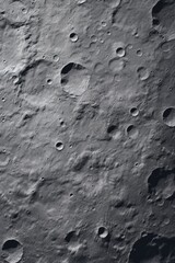 A detailed black and white image of the moon's surface. Perfect for educational purposes - obrazy, fototapety, plakaty