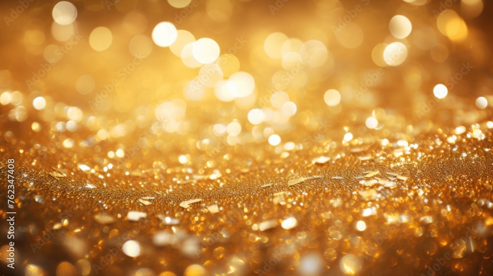 Poster shimmering gold glitter background for various design projects