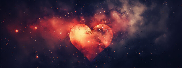 Obraz premium Two golden hearts with golden glitter explosion on black background.