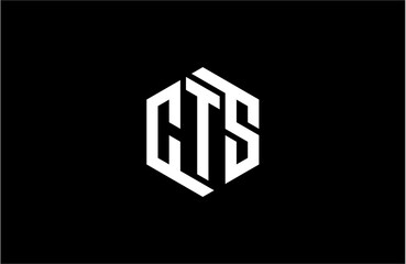 cts creative letter logo design vector icon illustration