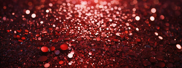 Ruby red sparkle glitter pattern background, evoking passion and intensity. - obrazy, fototapety, plakaty