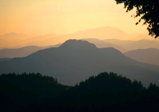 Bergkuppe in den Alpen