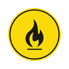 Flame icon, illustration