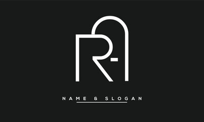 RA,  AR,  R,  A  Abstract Letters Logo Monogram